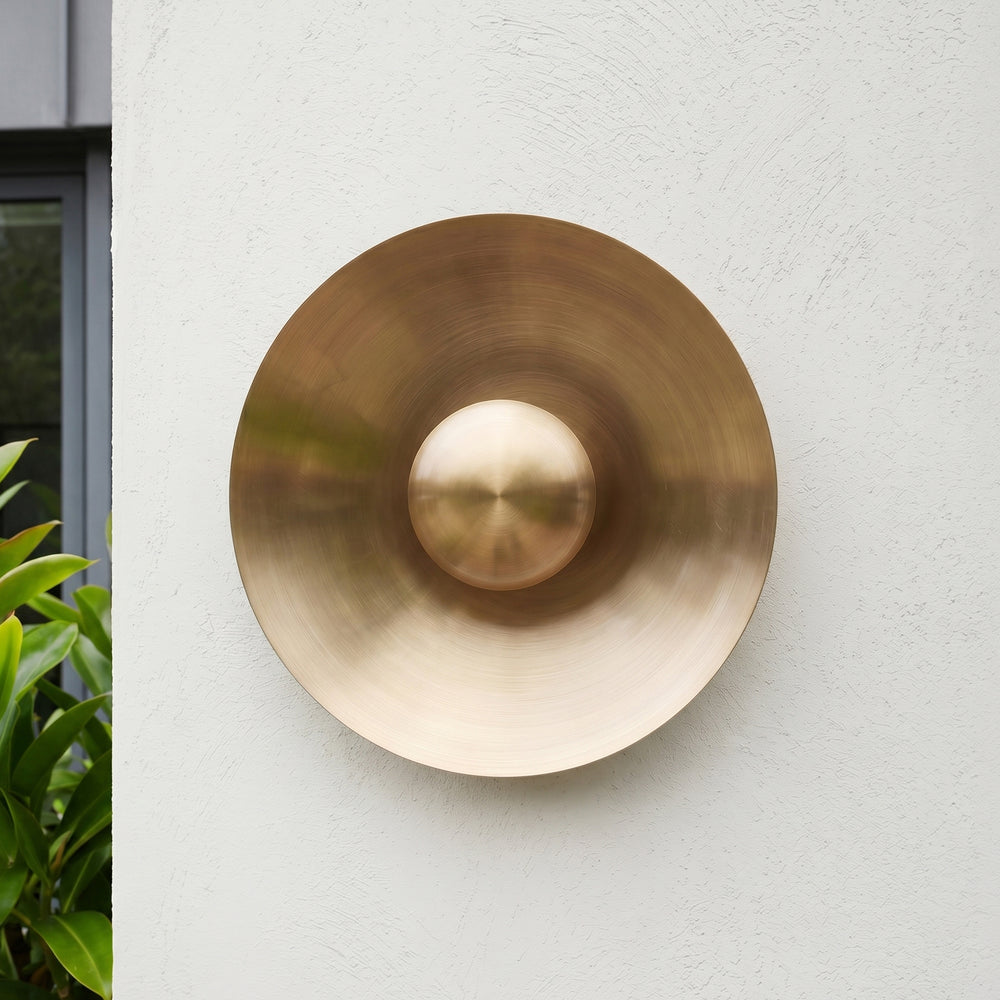 Pooky - Mykolas IP54 Wall Light - Aged Brass