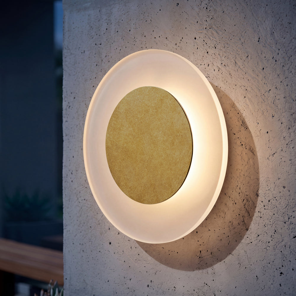 Pooky - Nuclei IP54 Wall Light - Aged Brass