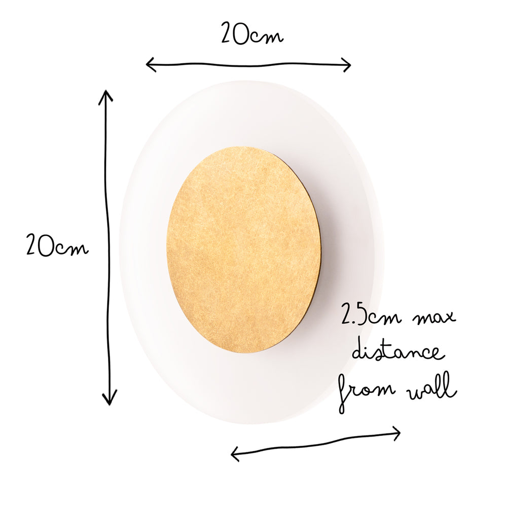 Pooky - Nuclei IP54 Wall Light - Aged Brass