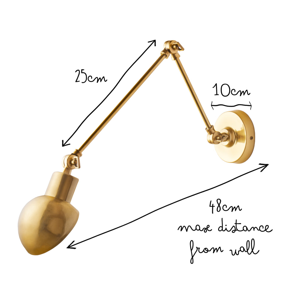 Pooky - Nova Wall Light - Brass