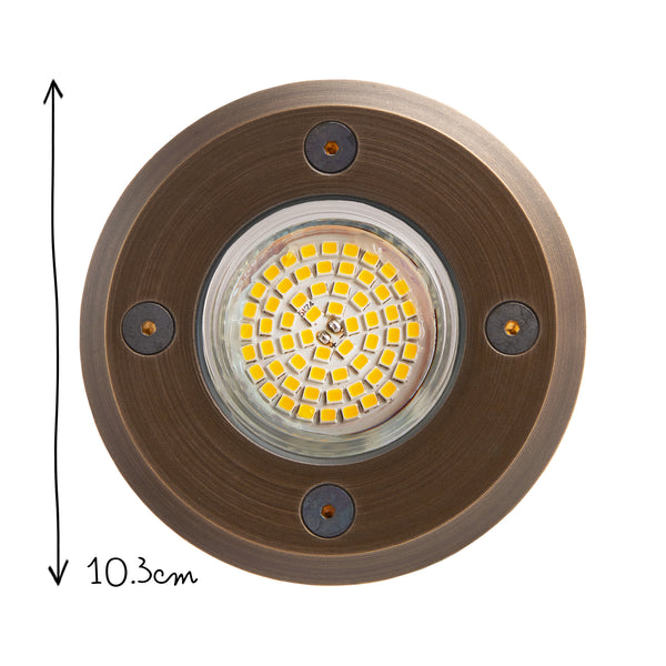 Pooky - Ogroats Ip67 Recessed Decking Light - Antique Bronze