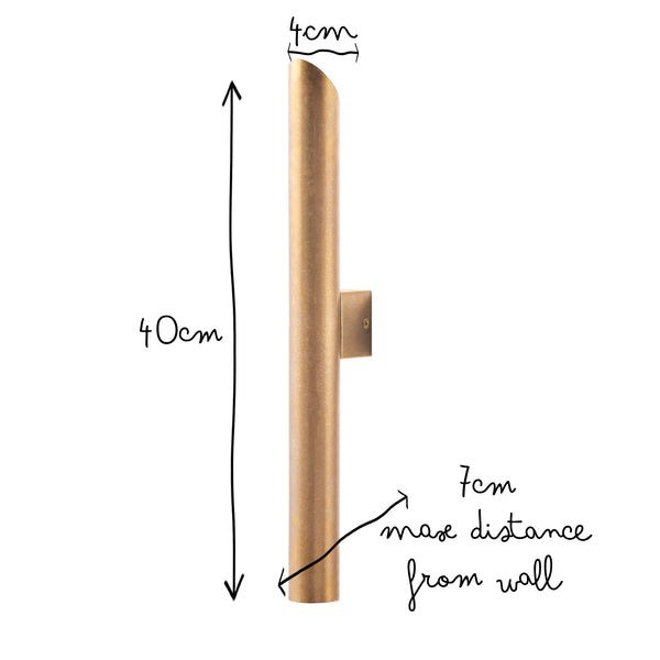 Pooky - Padme Ip54 Up And Down Wall Lighter - Brass
