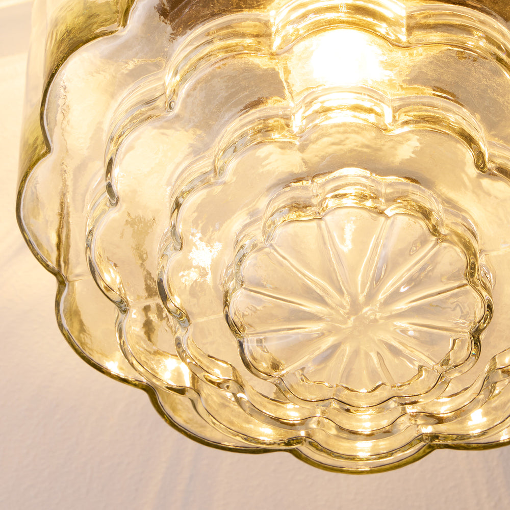 Pooky - Passi IP44 Flush Ceiling Light - Antique Brass