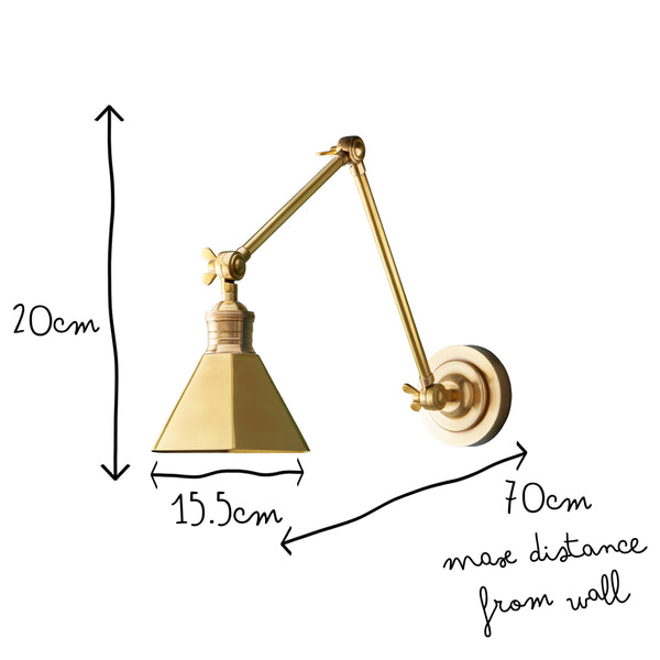 Pooky - Paxton Wall Light - Antique Brass