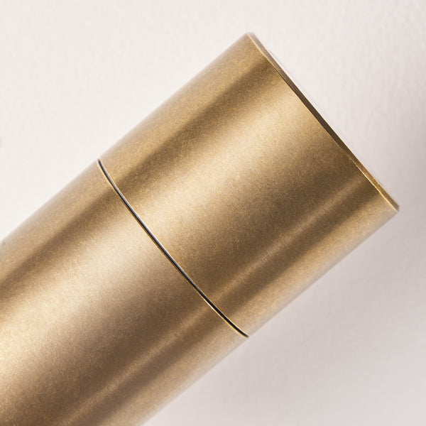 Pooky - Motion Sensor Double Portreath Ip65 Adjustable Pillar Light - Aged Brass