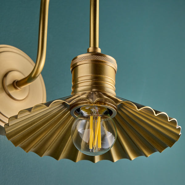 Pooky - Pluie Wall Light - Antique Brass