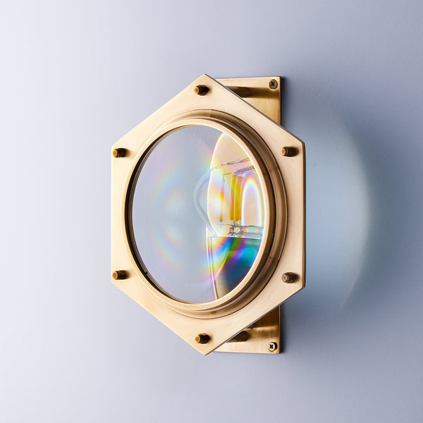 Pooky - Poirot Wall Light - Brass And Glass