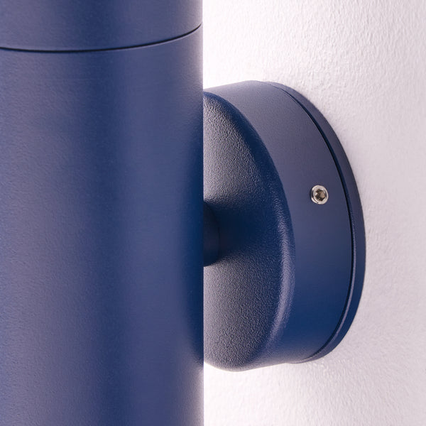 Pooky - Portreath Ip65 Up And Down Pillar Light - Bluestone
