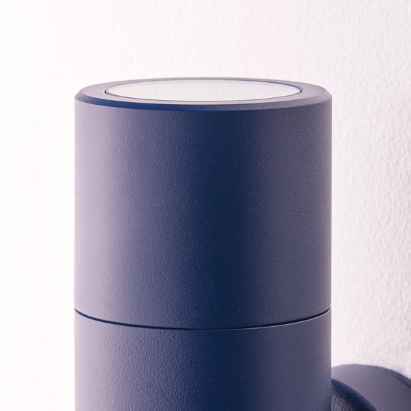 Pooky - Portreath Ip65 Up And Down Pillar Light - Bluestone