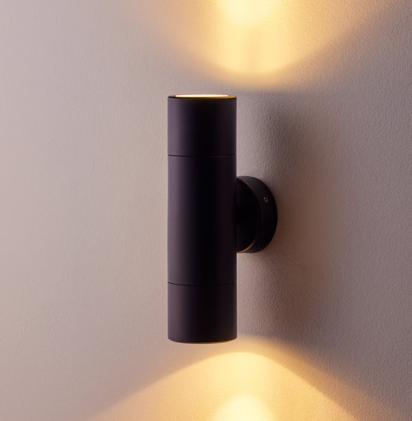 Pooky - Portreath Ip65 Up And Down Pillar Light - Bluestone