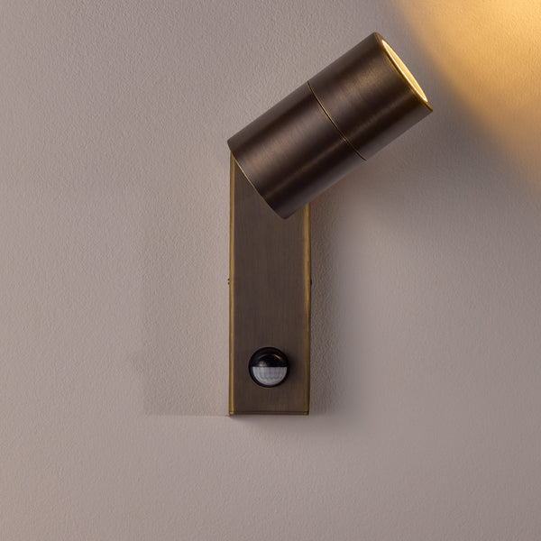 Pooky - Motion Sensor Portreath Ip65 Adjustable Pillar Light - Bronze