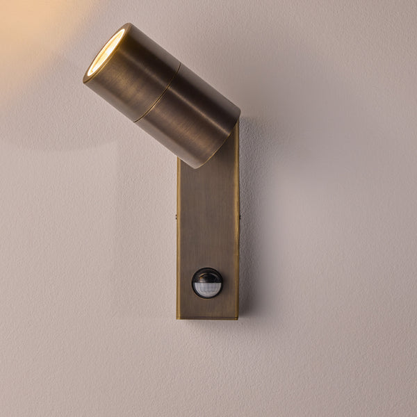 Pooky - Motion Sensor Portreath Ip65 Adjustable Pillar Light - Bronze