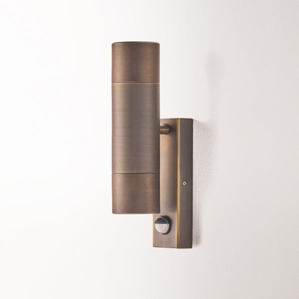 Pooky - Motion Sensor Portreath Up And Down Ip65 Pillar Light - Bronze