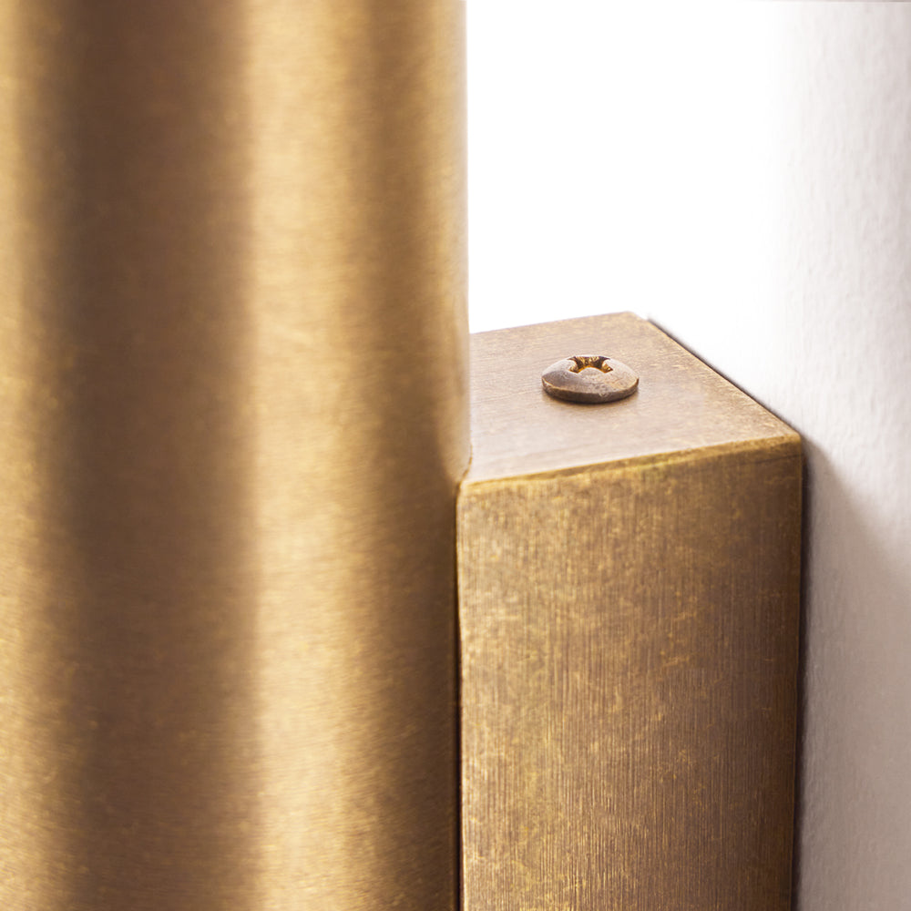 Pooky - Portleven IP65 Wall Light - Aged Brass