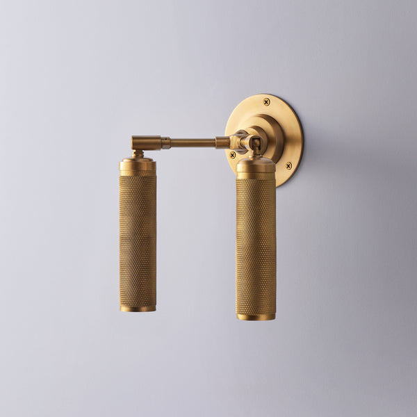 Pooky - Quantum Double Wall Light - Antiqued Brass