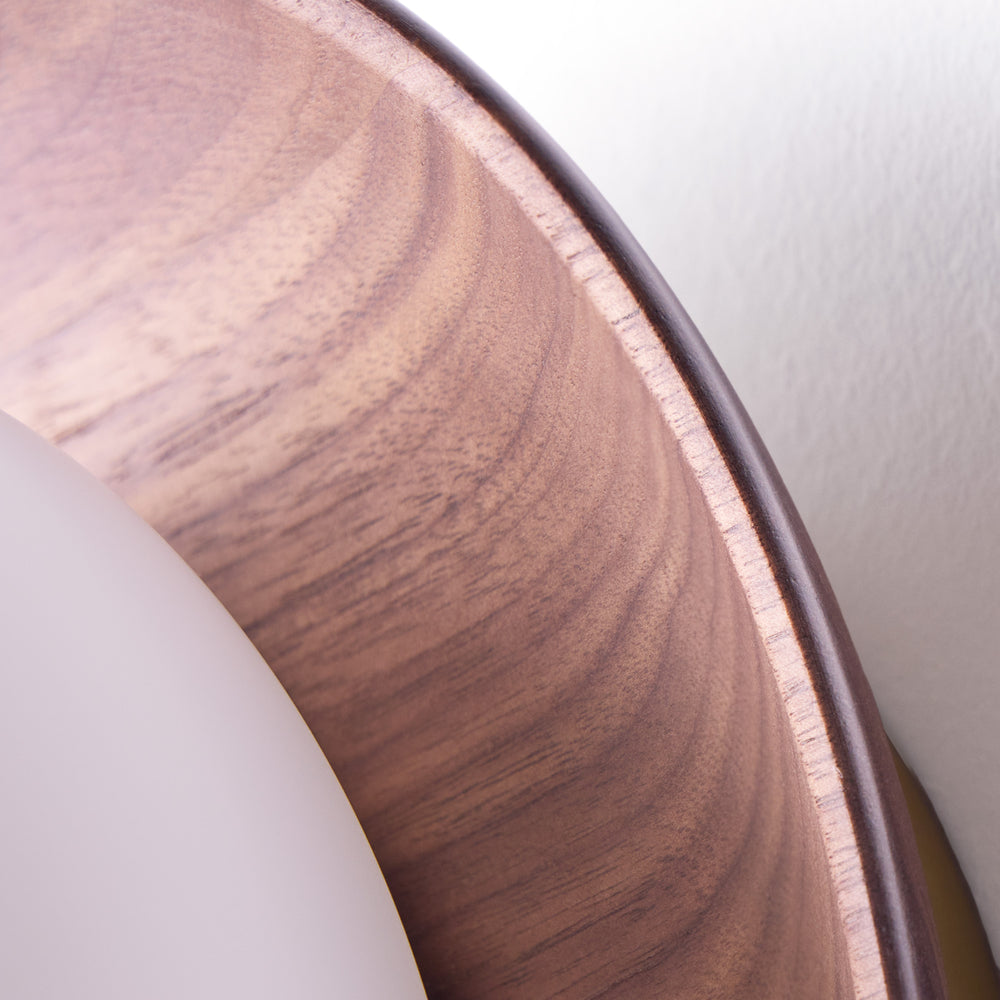 Pooky - Rondel Wall Light - Dark Walnut