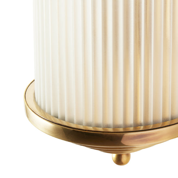Pooky - Deco Baby Roddy ip44 Rated Wall Light - Brass and Frosted Glass