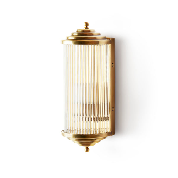 Pooky - Deco Baby Roddy ip44 Rated Wall Light - Brass and Glass