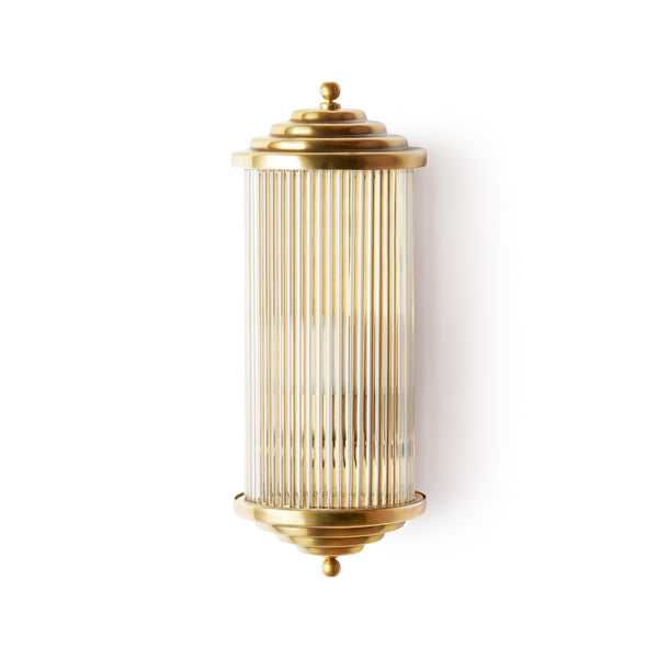 Pooky - Deco Baby Roddy ip44 Rated Wall Light - Brass and Glass