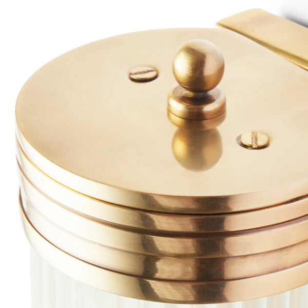 Pooky - Long Roddy ip44 Wall Light - Brass and Frosted Glass