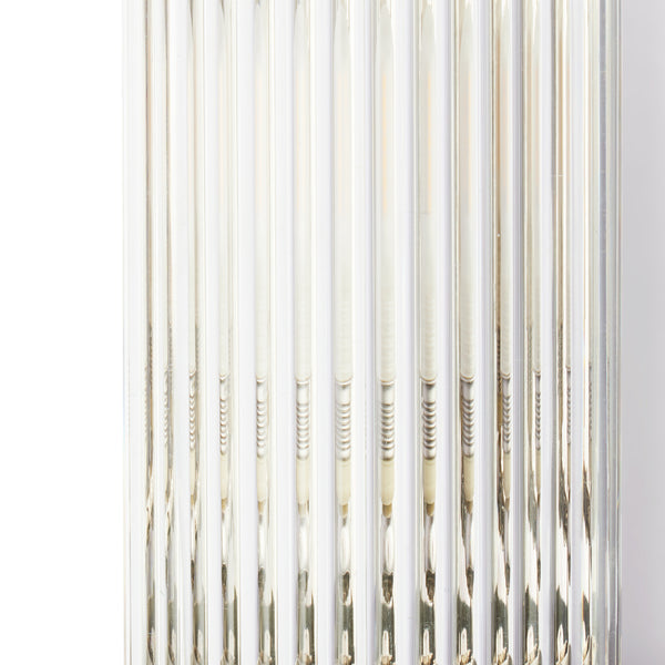 Pooky - Long roddy ip44 Wall Light - Nickel and Glass