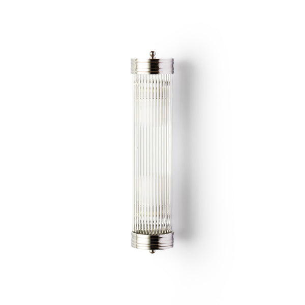 Pooky - Long roddy ip44 Wall Light - Nickel and Glass