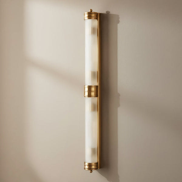 Pooky - Rodtastic ip44 Wall Light - Brass and Frosted Glass