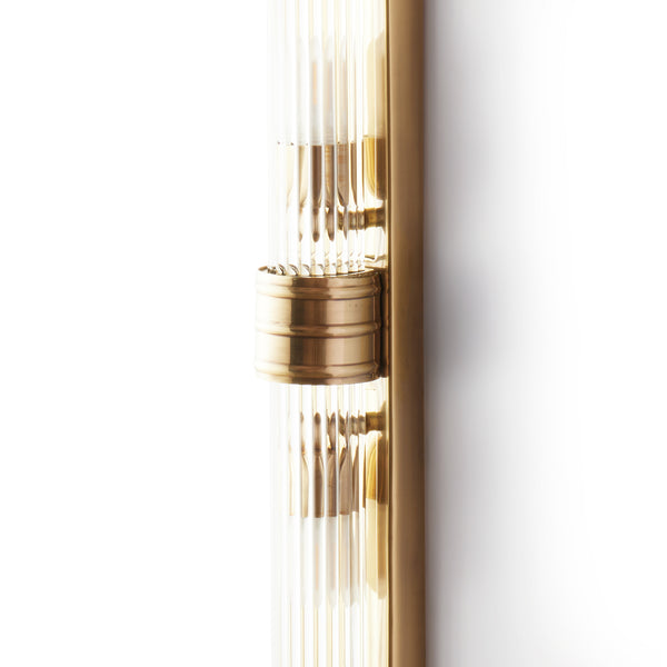 Pooky - Rodtastic ip44 Wall Light - Brass with Glass Rods