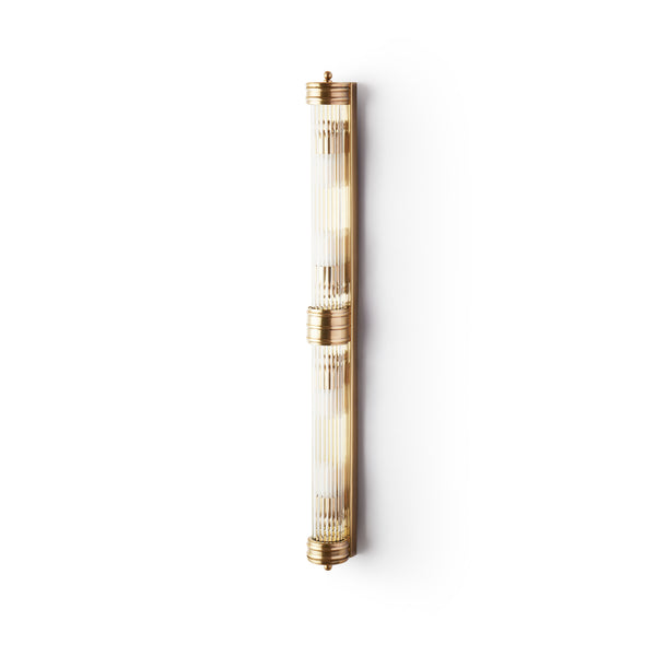Pooky - Rodtastic ip44 Wall Light - Brass with Glass Rods