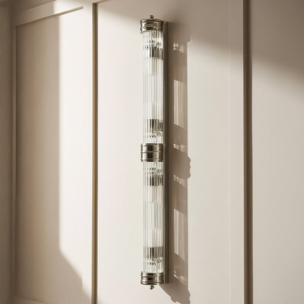 Pooky - Rodtastic ip44 Wall Light - Nickel and Glass