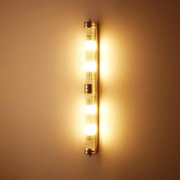 Pooky - Rodtastic ip44 Wall Light - Nickel and Glass