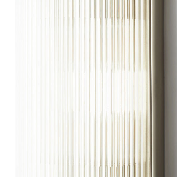 Pooky - Rectangular Roddy ip44 Rated Wall Light - Nickel and Glass