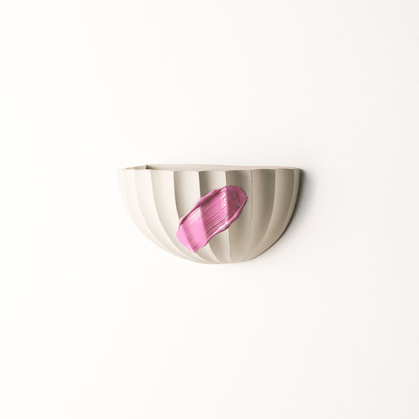 Pooky - Smaller Ruckle Wall Light - Paintable Finish