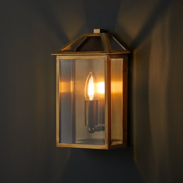 Pooky - Salcombe Ip44 Exterior Wall Light - Antique Brass