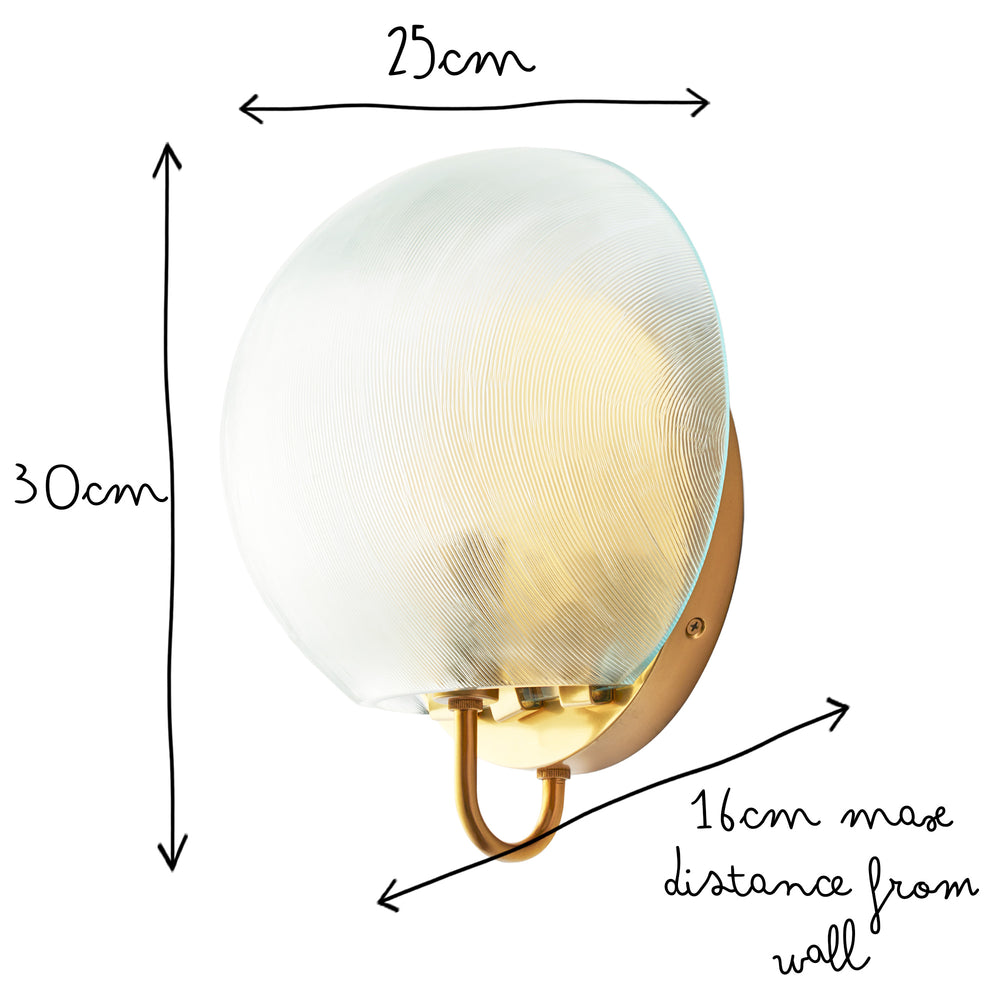 Pooky - Scotch IP44 Wall Light - Frosted Glass