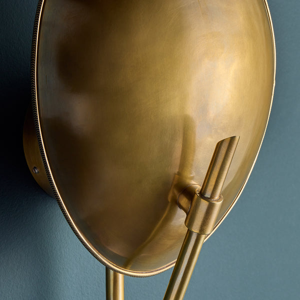 Pooky - Scoop Wall Light - Antique Brass