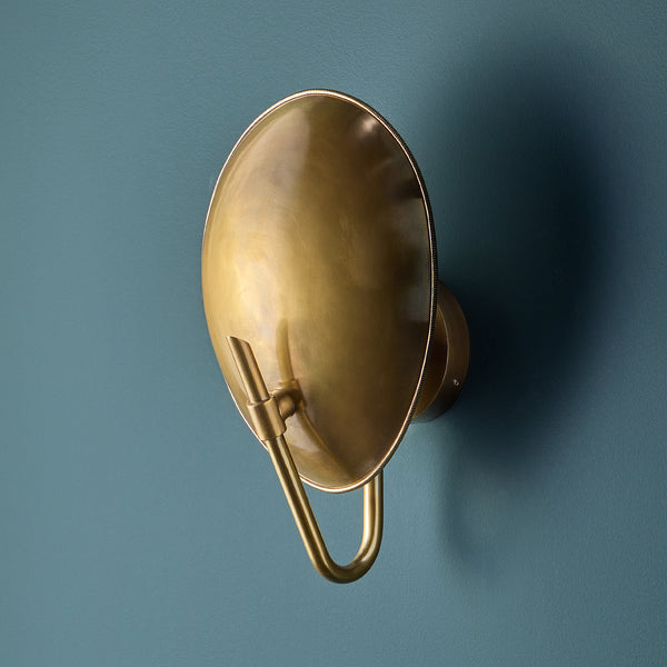 Pooky - Scoop Wall Light - Antique Brass