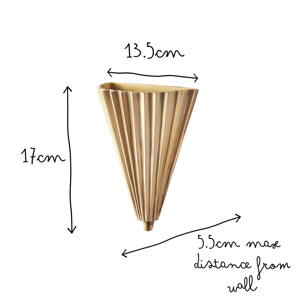 Pooky - Smaller Sensu Wall Light - Brass