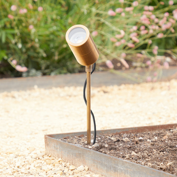 Pooky - Spikey Ip65 Long Body Spike Light - Brass