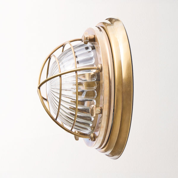 Pooky - Saturina Ip54 Flush Light - Outdoor - Brass and Glass