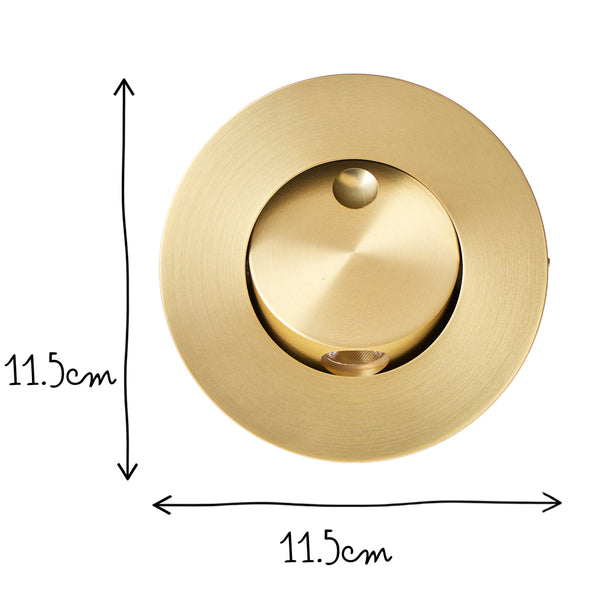 Pooky - Tuck Wall Light - Antique Brass