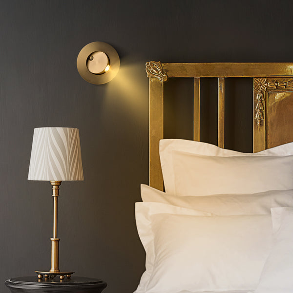 Pooky - Tuck Wall Light - Antique Brass
