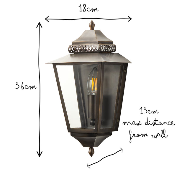 Pooky - Westport Ip44 Exterior Wall Light - Bronze