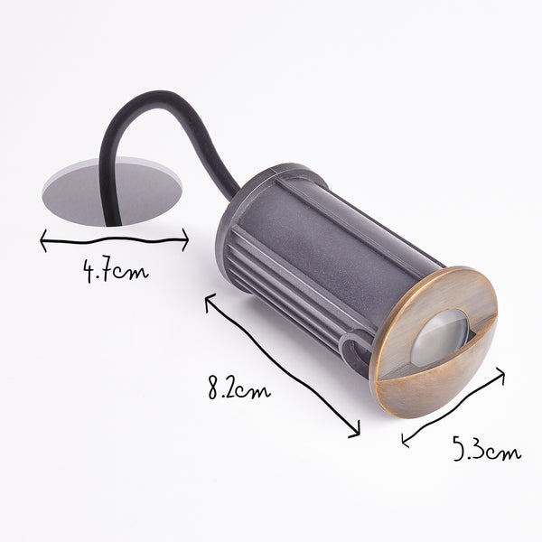Pooky - Wink Ip67 Eyelid Led Deck Light - Bronze