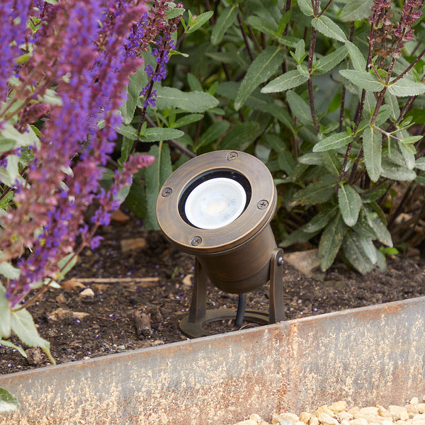 Pooky - Zennor Ip65 Garden Spotlight - Adjustable Bracket - Bronze