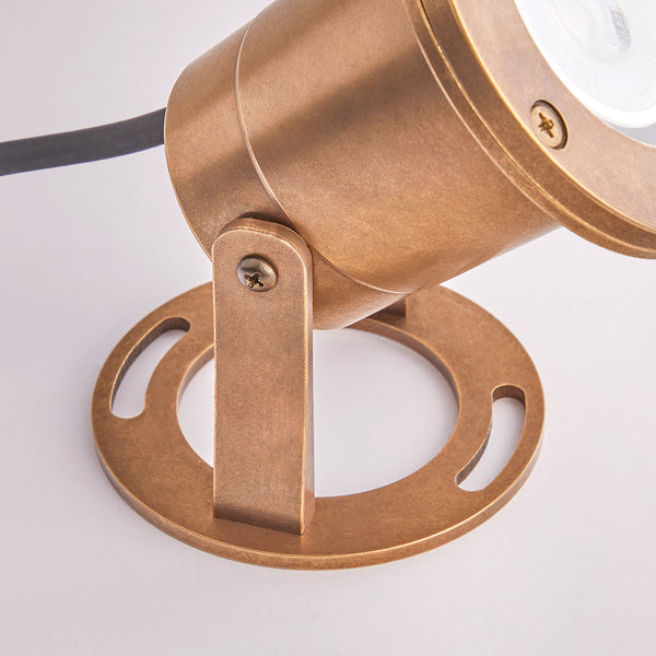 Pooky - Zennor Ip65 Garden Spotlight - Adjustable Bracket - Brass