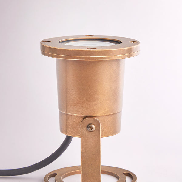 Pooky - Zennor Ip65 Garden Spotlight - Adjustable Bracket - Brass