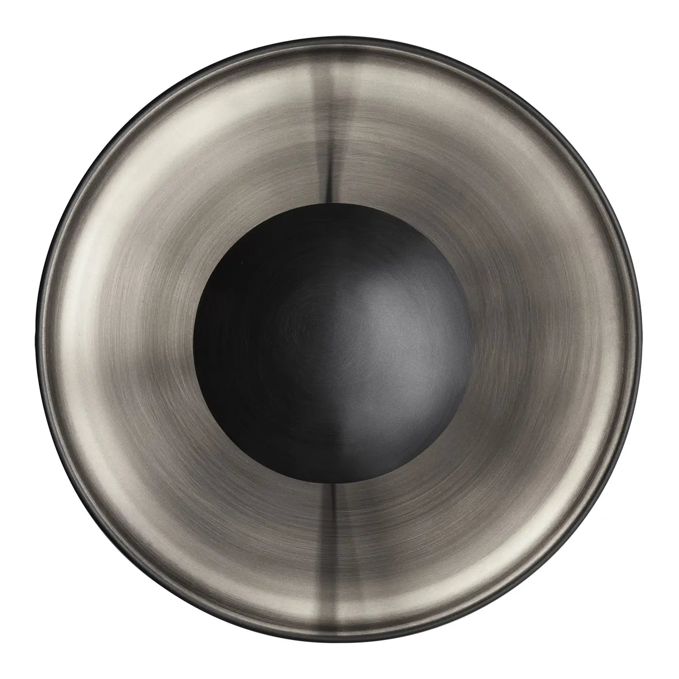 Industville Boston Round Metal Diffuser Wall Light Flush Mount 13 inch - Pewter