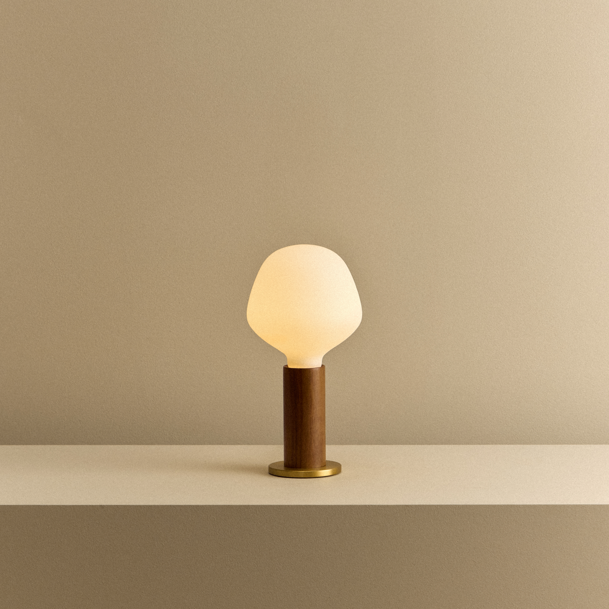 Tala Knuckle Table Lamp in Walnut + Enno