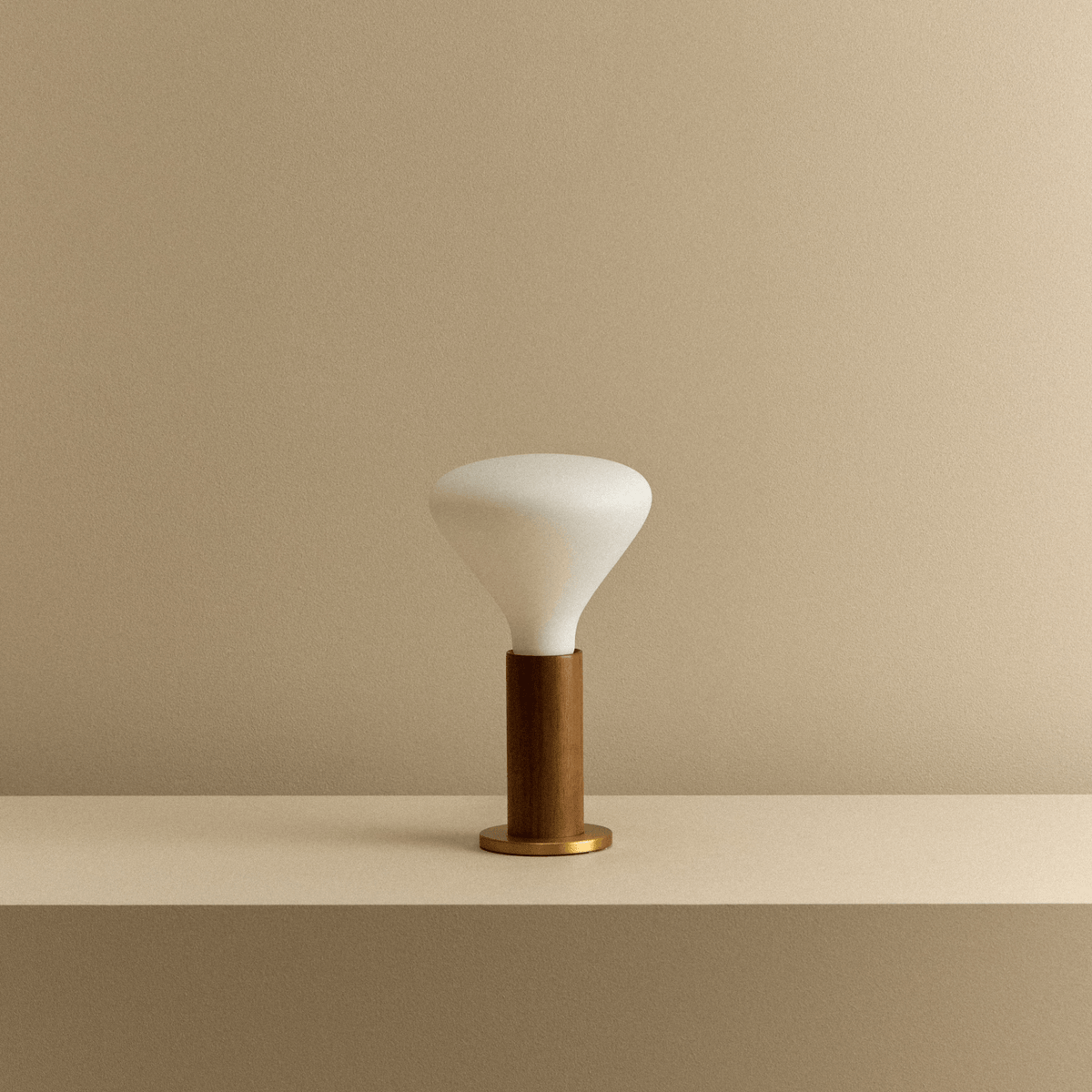Tala Knuckle Table Lamp in Walnut + Noma